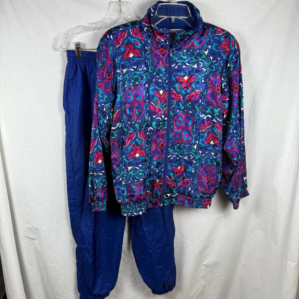 Colorful Patterned Vintage Track Suit Windsuit